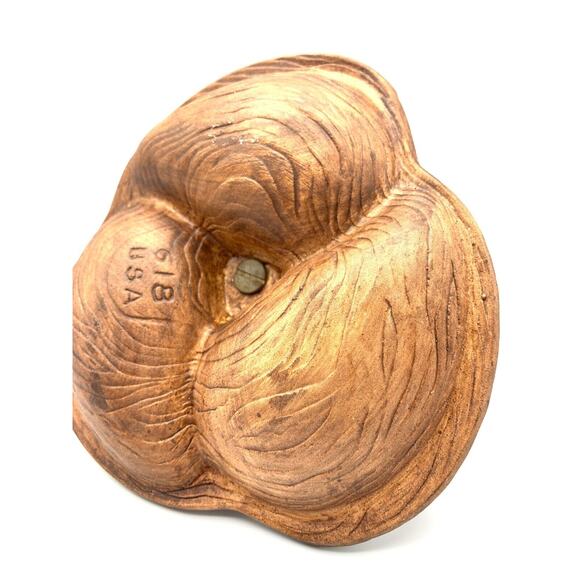 Vintage MCM CA Pottery #618 Divided Nut Candy DIsh Sequoia Ware 60s-70s USA - Picture 3 of 7